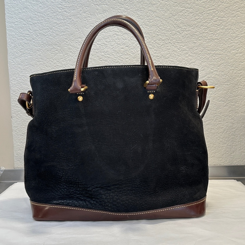 Dooney & Bourke Chelsea Black Suede Leather Bag
